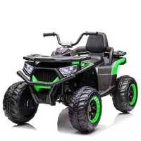 ATV electric Kinderauto BJX615 2x 50W 12V 7Ah cu scaun tapitat Green