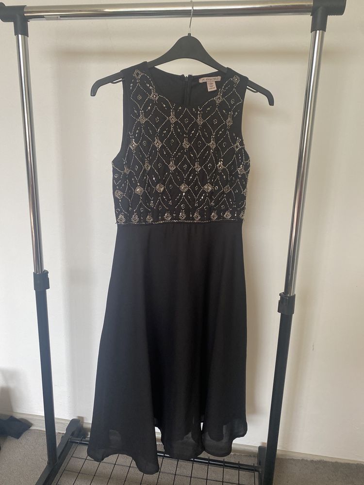 Rochie Anna Field midi neagra marimea 40