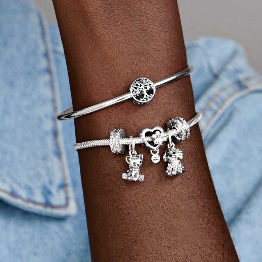 Sparkling Paw Print & Heart ДОЖИВОТНА ГАРАНЦИЯ