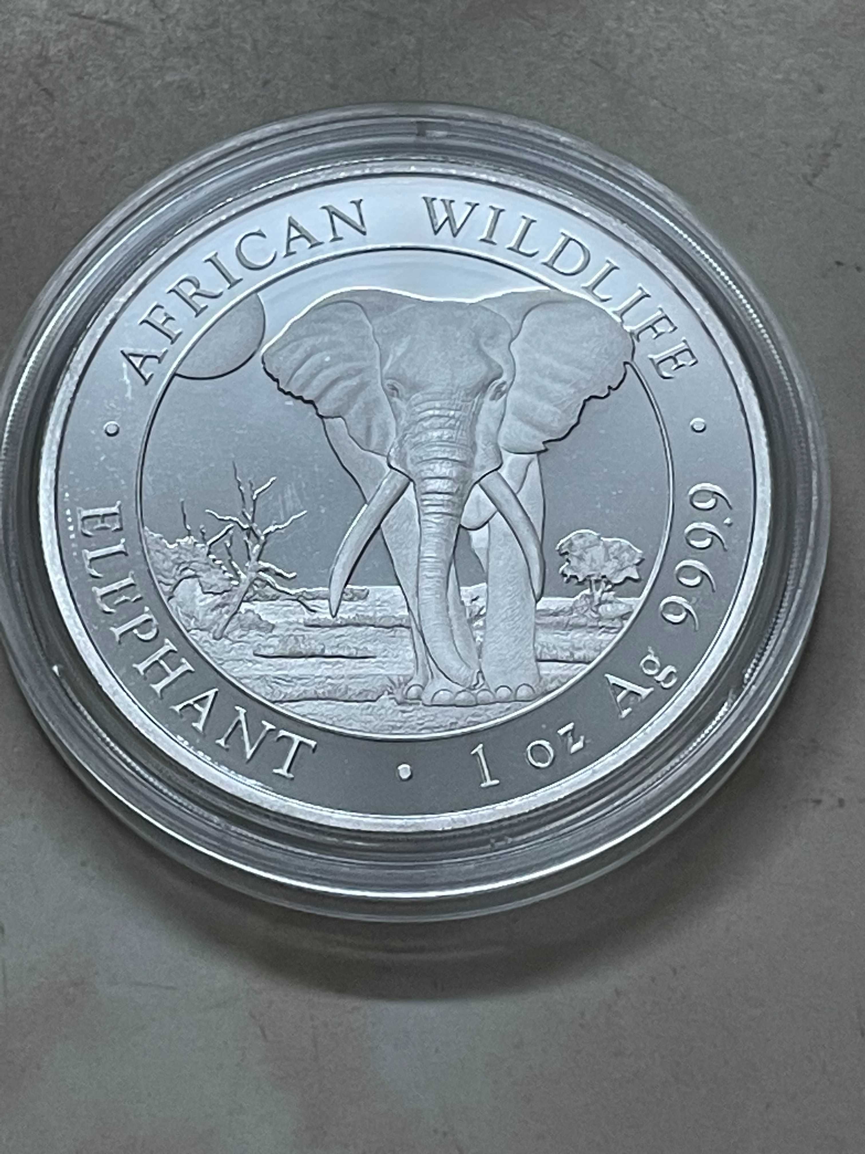 Сребро 1 oz Сомалийски Слон 2025