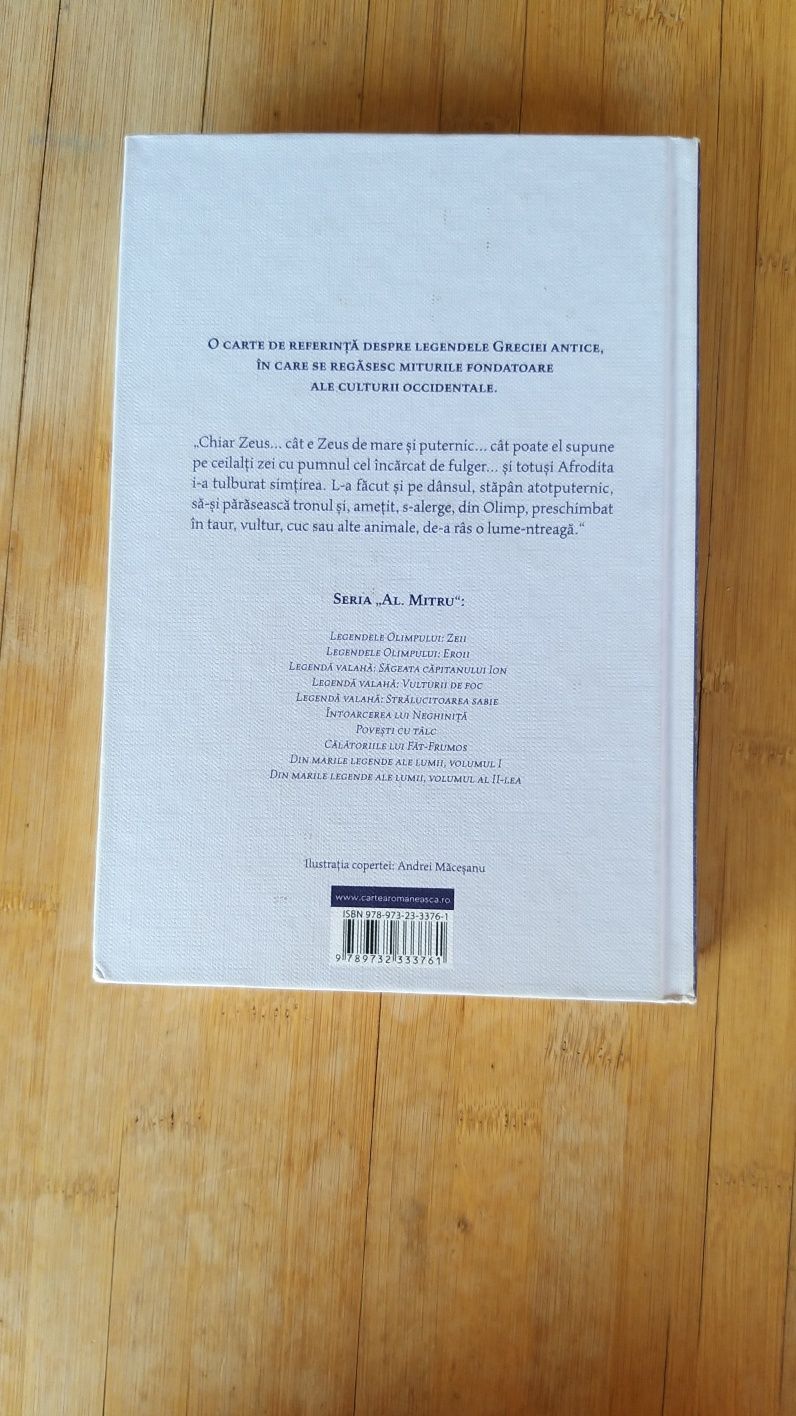 Legendele Olimpului - Zeii, de Alexandru Mitru