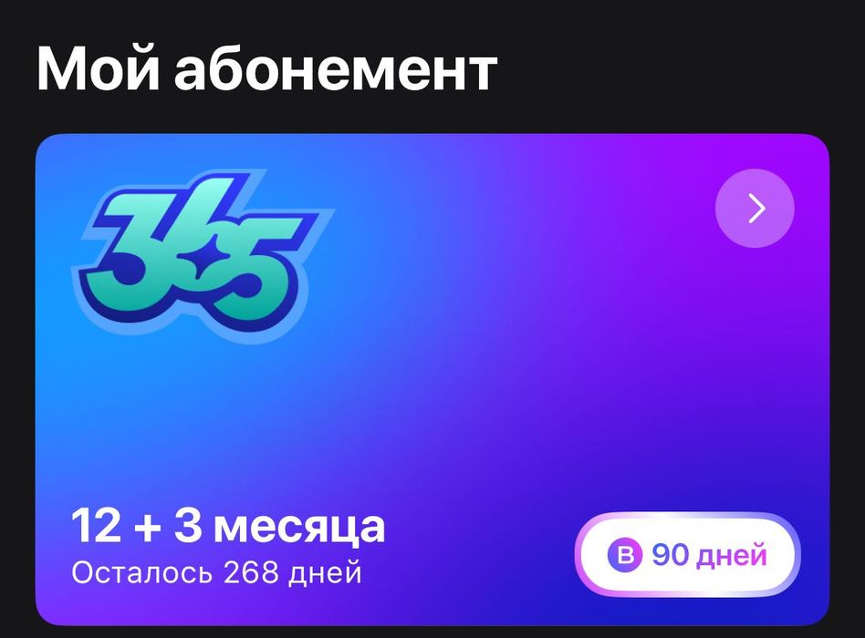 Годовой абонемент 1fit