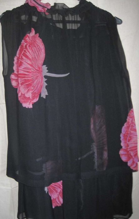 Комплект Пола с топ, 100% естествена коприна, размер S