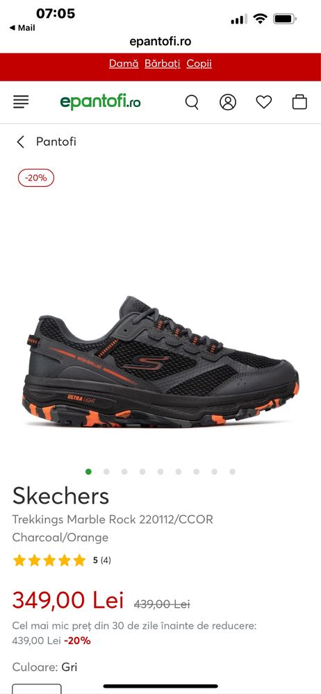 Skechers trekking marble rock