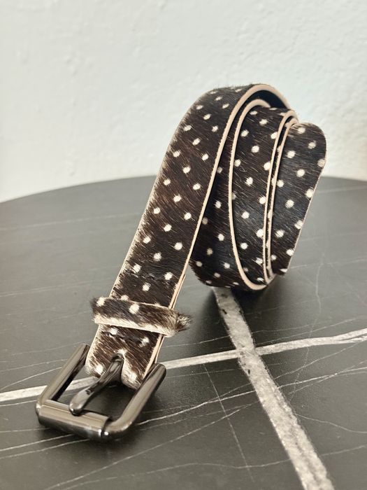 MarcCain колан с естествен косъм