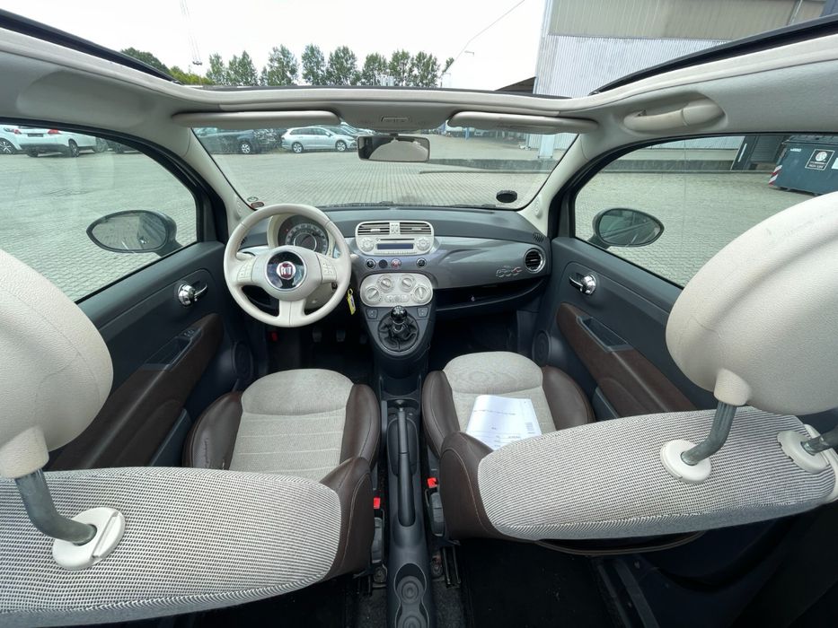 Fiat 500 Cabrio - Decapotabil - 2012 , 1.2 Benzina , Piele , TOP