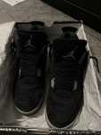 Jordan 4 Black Canvas 44.5
