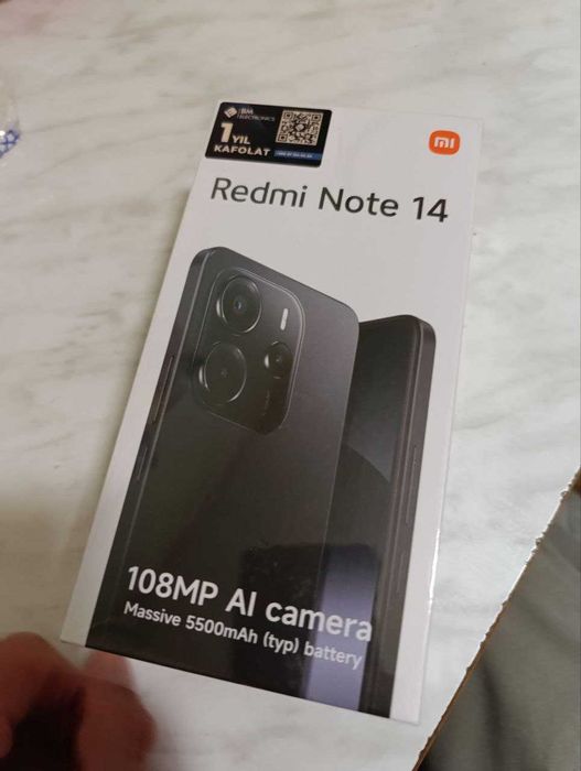 Redmi note 14, 8.256 gb , yangi, новый, запечатанный