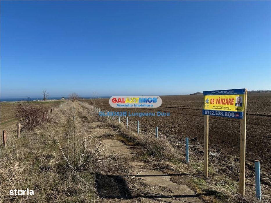 Teren intravilan 47.400 mp, Vama Veche, 200 m de Marea Neagra