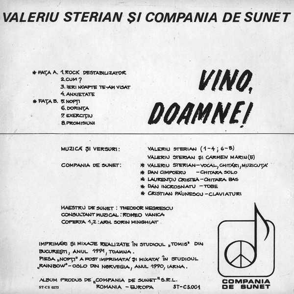 Valeriu Sterian și Compania De Sunet Vino, Doamne! NOU/NEW Disc Vinyl