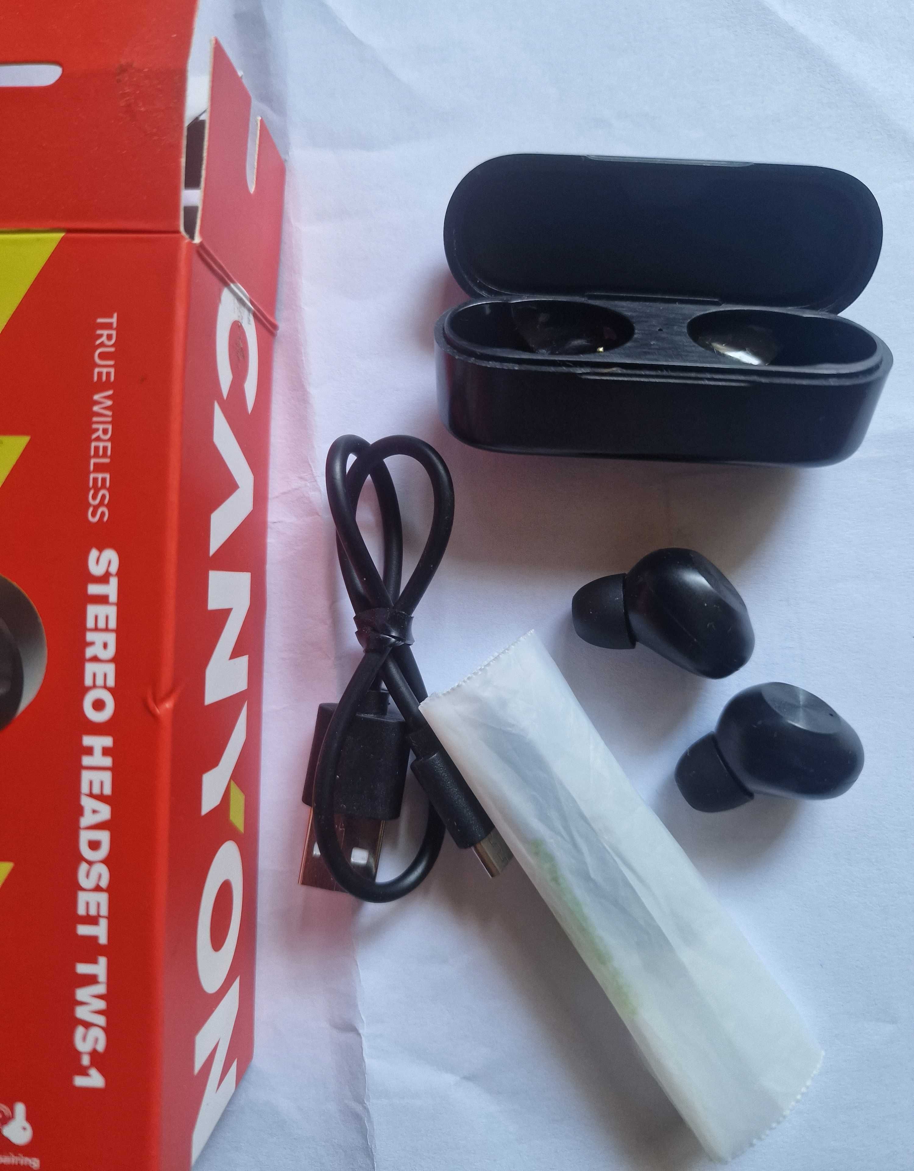 Безжични слушалки Canyon TWS-1 / black
