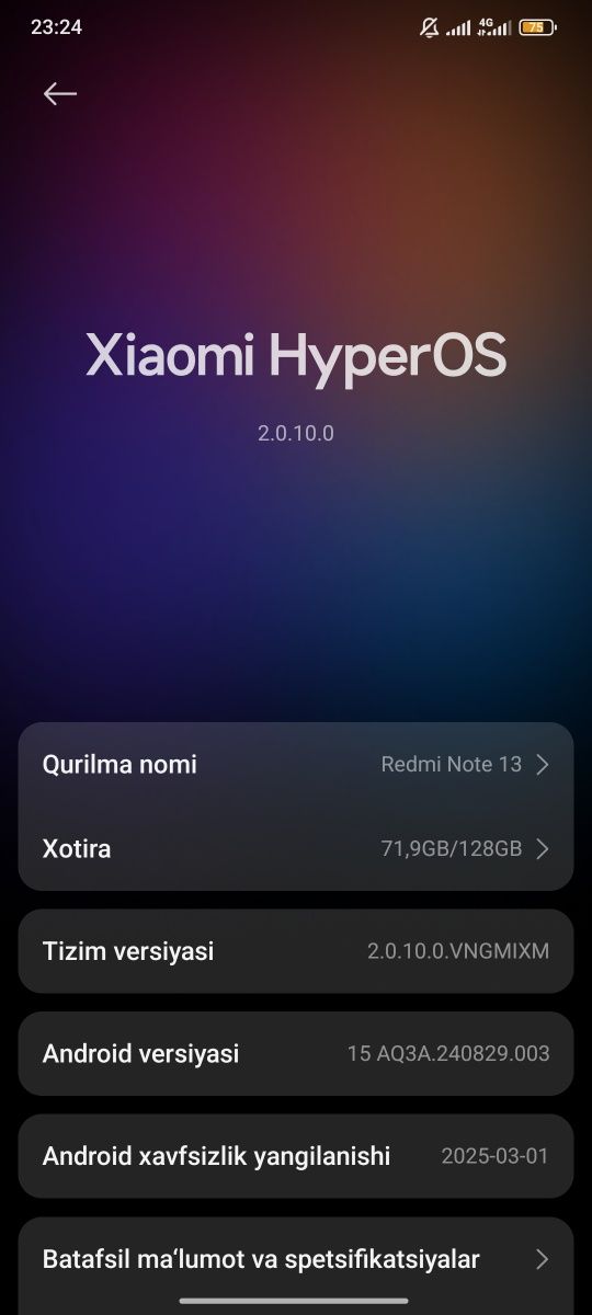 Redmi note 13 tela garantiya