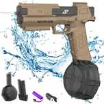 Pistol cu Apa Automat cu 2 Incarcatoare Acumulator 3.7V Maro/Negru USB
