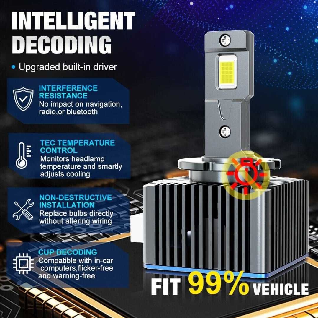Becuri LED D3S D3R 50000LM set 2buc