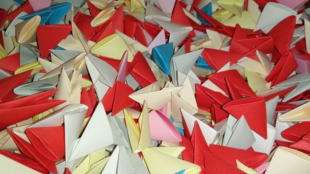 Origami piese colorate