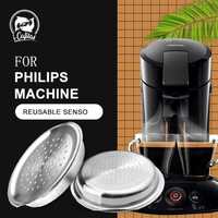 Capsula reincarcabila inox cafea rasnita pt espressor Philips Senseo