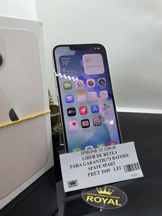Amanet Royal: Iphone 13 128GB/ Spate spart /73 baterie