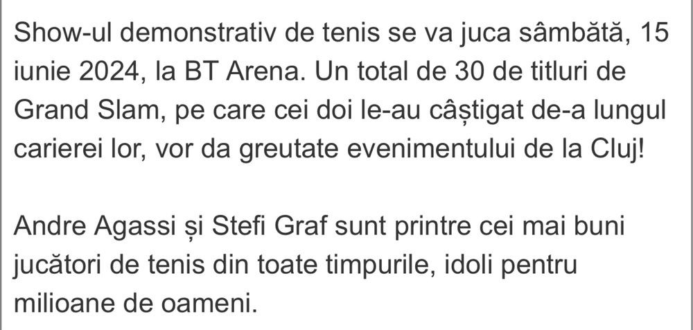 Bilete Tenis / Andre Agassi / Steffi Graf