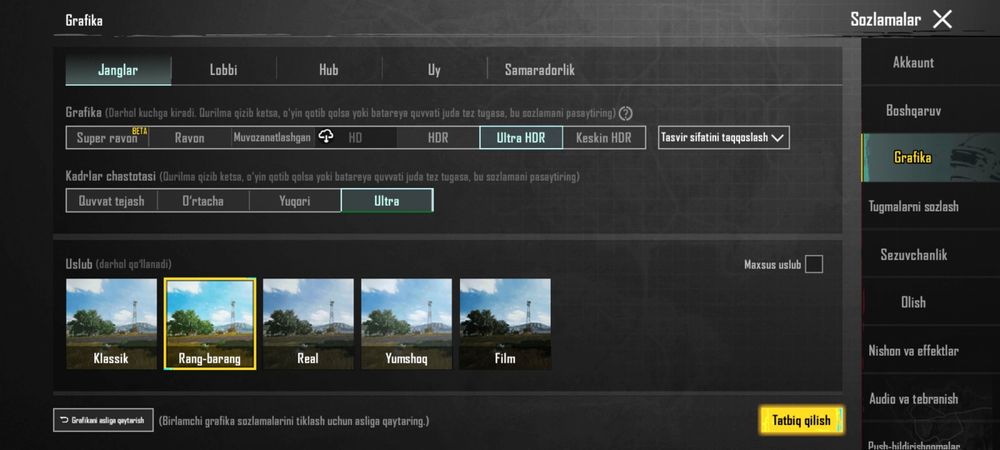 Iqoo z9 china snapdragon 7 gen 3  pubg maksimall grafika 60 FPS