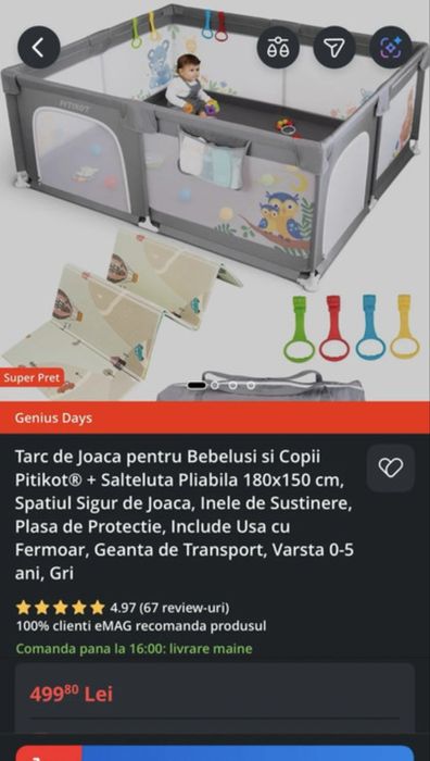 Țarc de joacă pentru copii