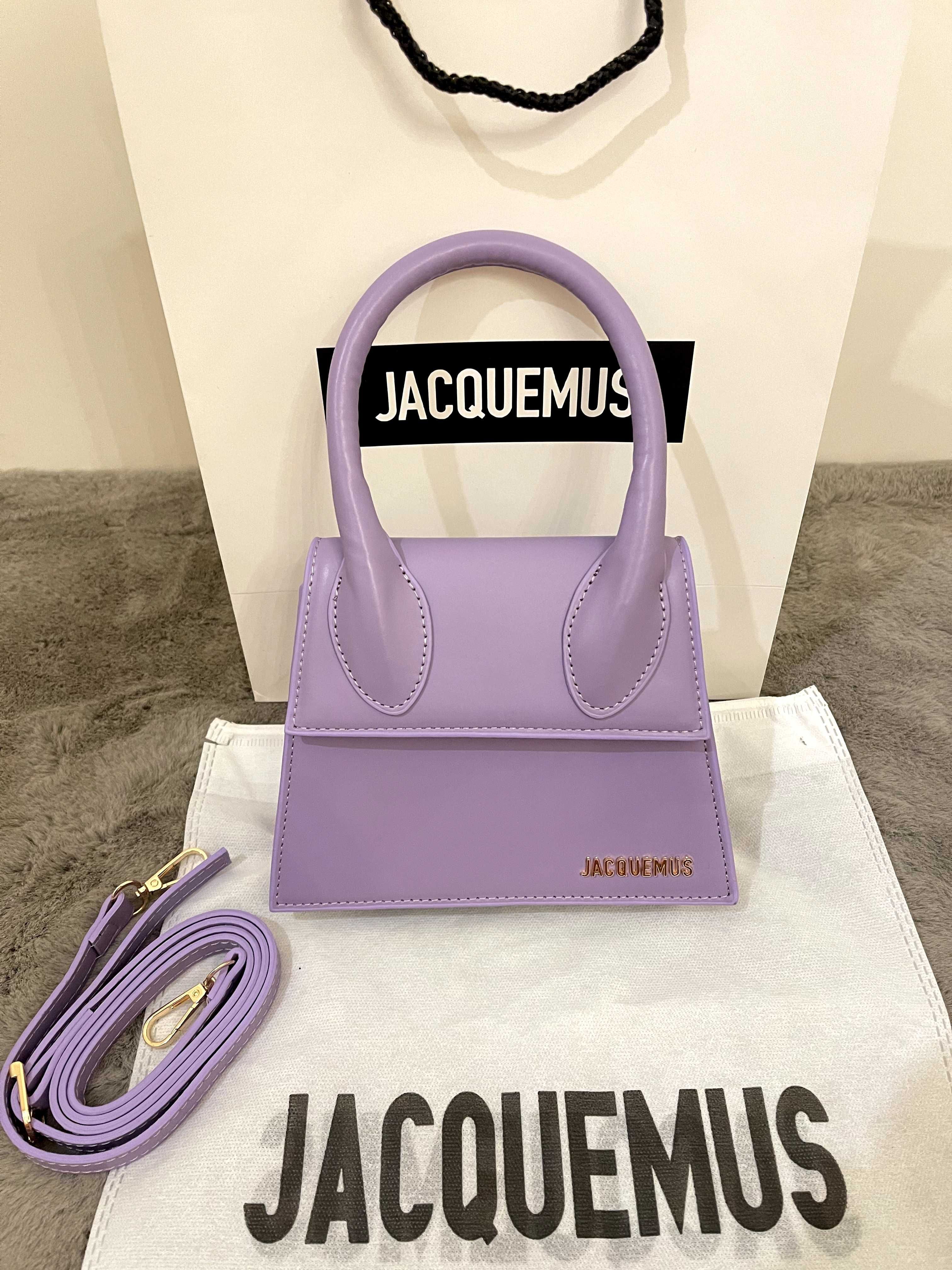 Poșetă/Geantă Jacquemus Le Chiquito Moyen purple 14x18cm