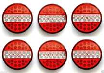 1 бр. Кръгли Лед LED 12-24V задни стопове светлини за камион YP108RW