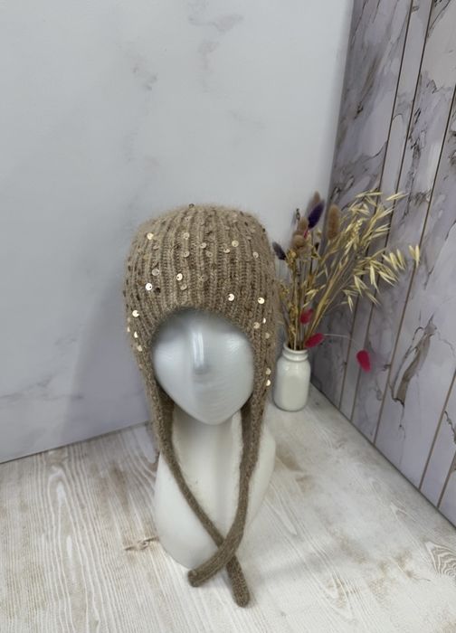 Шапка ангора снуд жилетка