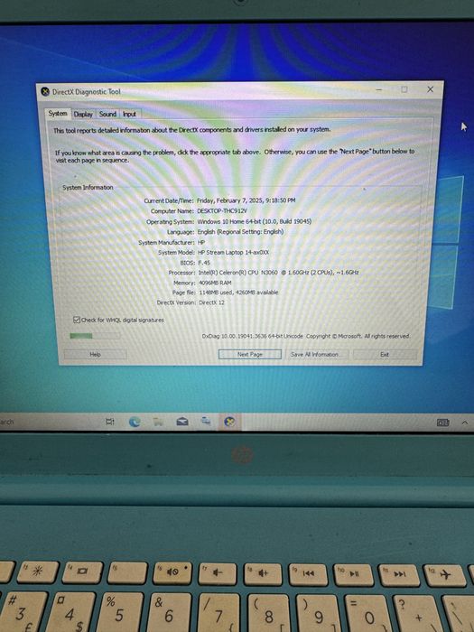 Laptop HP Stream 14-ax0XX