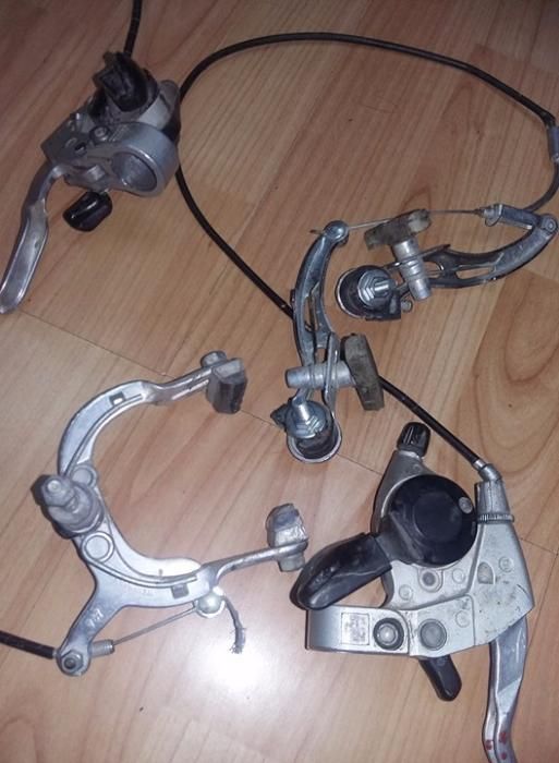 set frane bicicleta,SHIMANO Malaysia v-brake,manere si brate,vintage