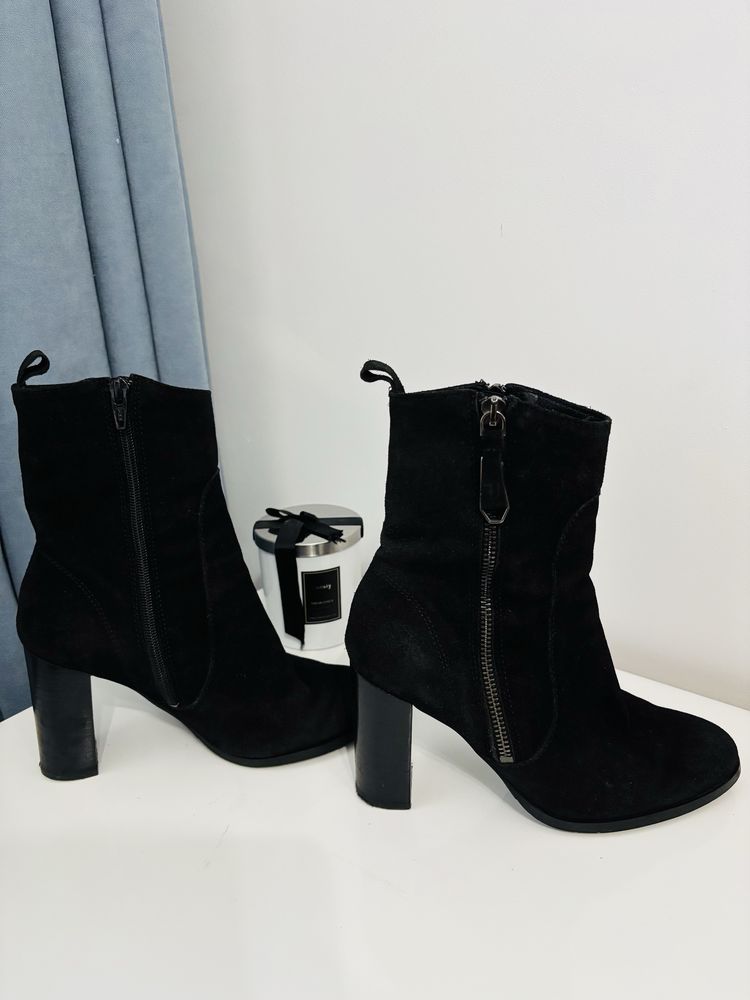 Cizme TRUSSARDI JEANS-piele intoarsa 35