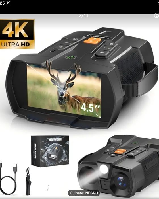 Binoclu night vision zoom 10x digital baterie 5000Ah, usb.