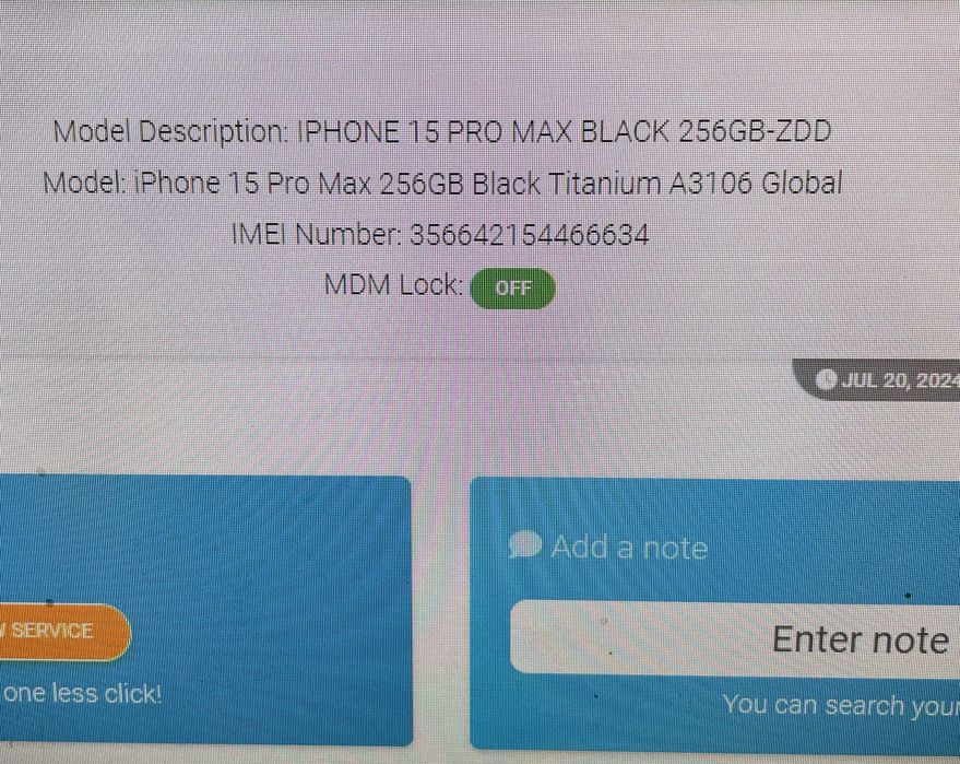 iPhone 15 pro max 256 gb