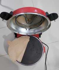 Aparat preparat pizza, Sirge OSOLEMIO, 1200 W, piatra ceramica neagra