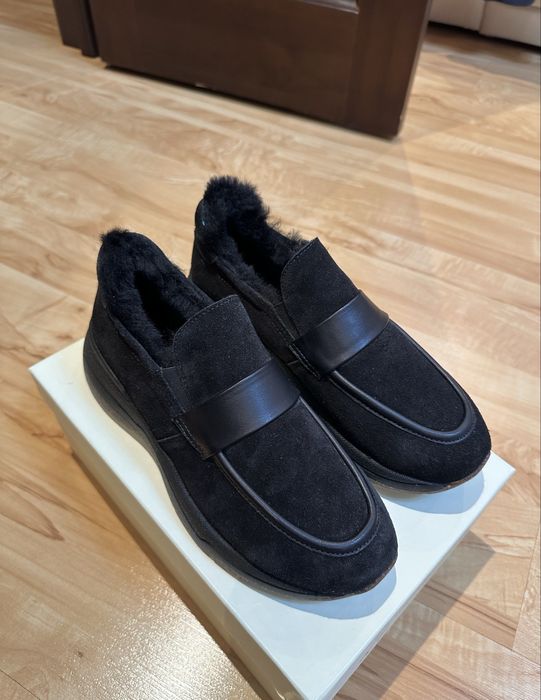 Roberto Serpentini. Зимние лоферы на натуральном меху