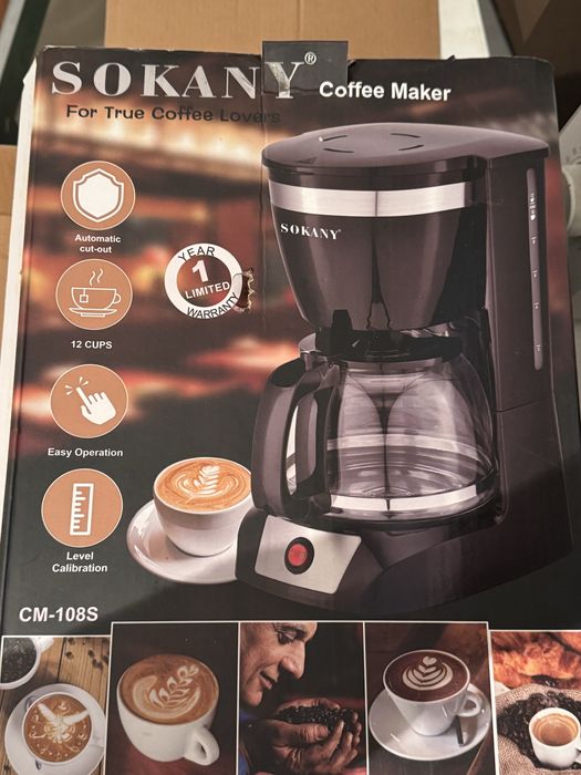 Кофеварка Sokany CM-108S