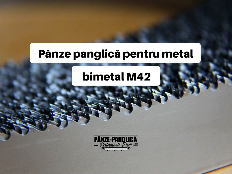 Panza panglica banzic bimetal 1638x13x0,65, fierastrau cu banda metal