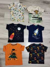 Lot superb 6 tricouri colorate băiat 3-4 ani mărimea 104 firma Nutmeg