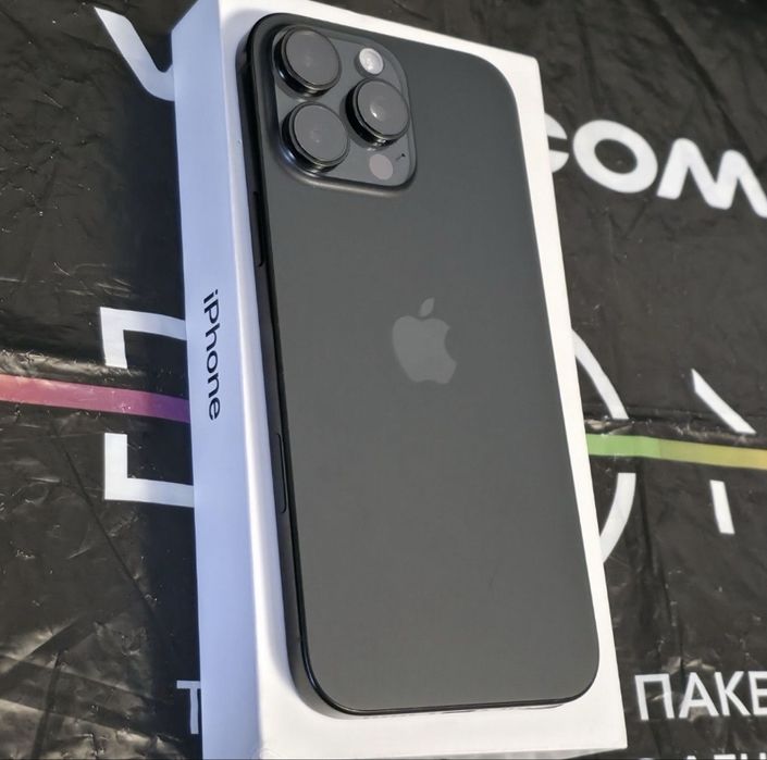 ^^^КАТО НОВ 512GB iPhone 16 Pro Max Vivacom Гаранция 2026 Black