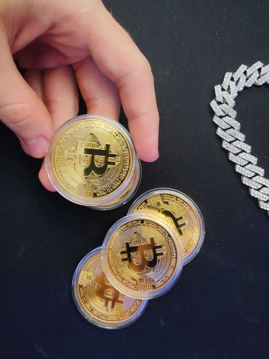 Monede Bitcoin BTC (criptomonede colecție)