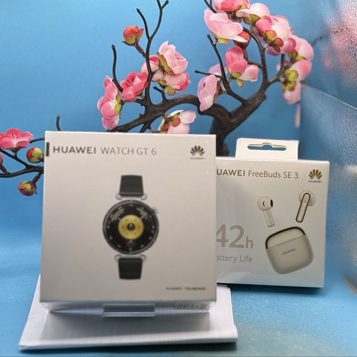 Нов комплект! Дамски смарт часовник HUAWEI Watch GT 6 41mm + Подарък