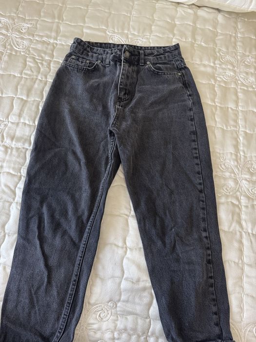 Черни дънки Mom fit