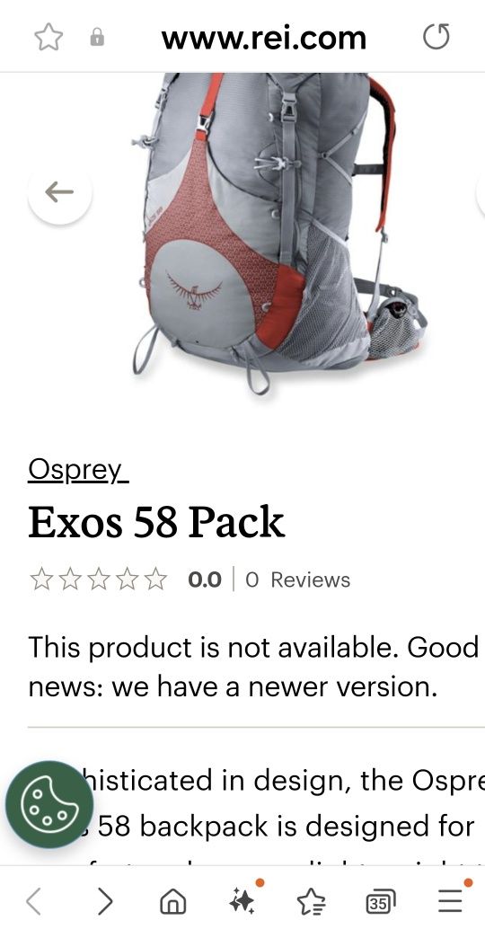 Туристическа раница Osprey Exos 58Pack