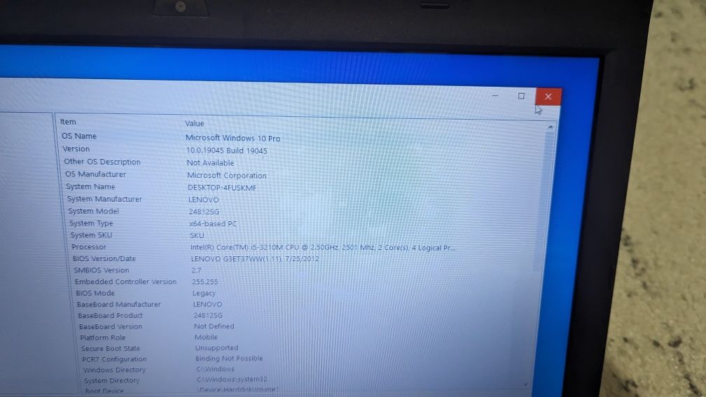 Laptop Lenovo L530