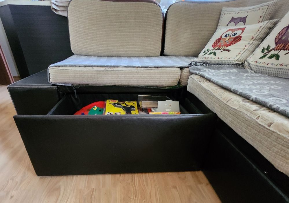 Диван ъглов двулицев