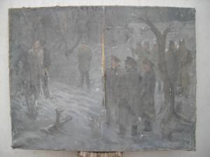 Pictura pluton de executie pictor O.Copiceanu -1953