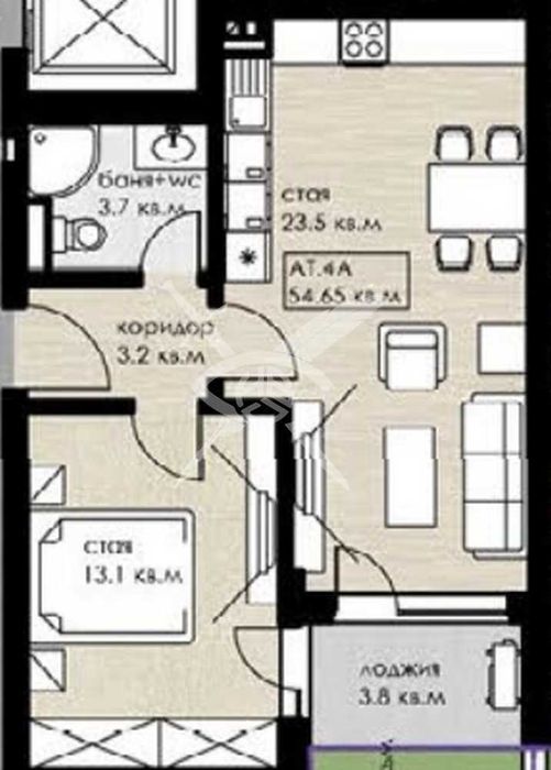 Продава се Двустаен апартамент в София, Дружба 1 - 64 кв.м за 1327 €/кв.м - Снимка #2