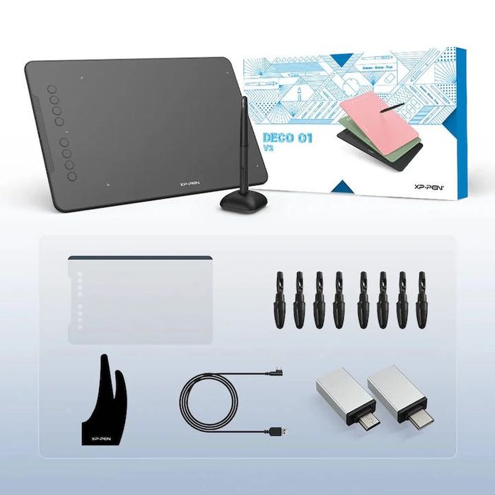 Tableta grafica DECO01 V3,niveluri de presiune, 10"x6", design subtire