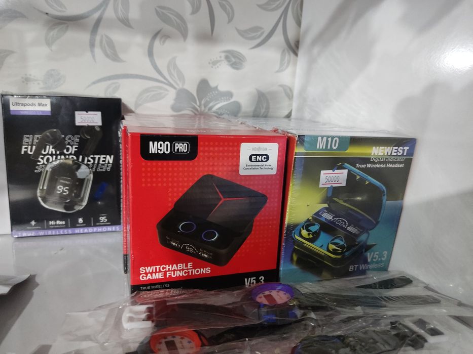 Har hil turdagi Naushniklar yangi upakovkada!