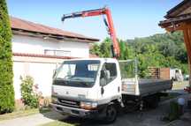MITSUBISHI Canter cu Macara Max 1 tona/8m 2005 3.0dCi 120 CP AC cat. B