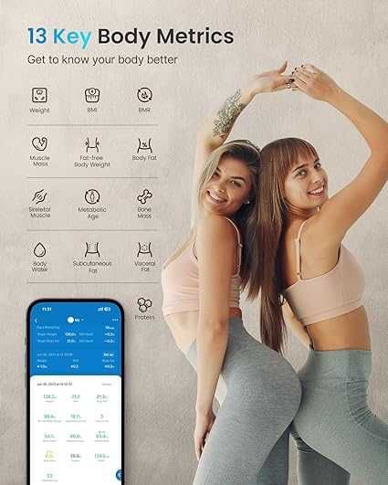 Дигитална везна за анализ Renpho Body 180 Kg/400 Lbs ES-26BB-B